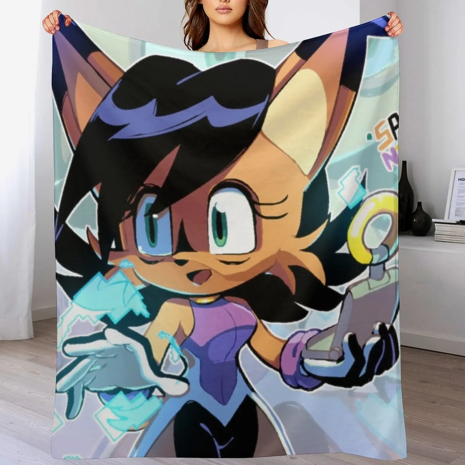 

New NICOLE Throw Blanket Polar Cute manga warm for winter Blankets