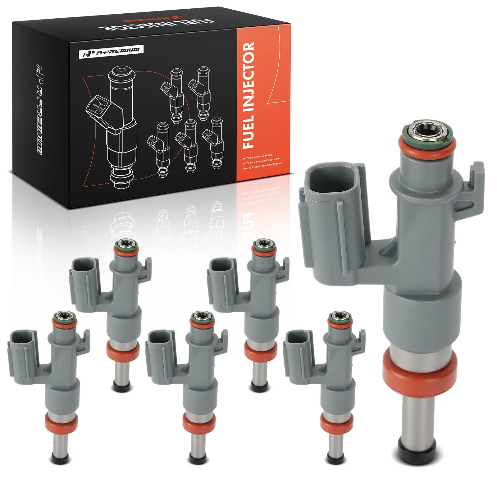 A-Premium 6Pcs Fuel Injector for Toyota Camry 18-23 Tacoma 16-23 Highlander 17-22 Sienna 17-20 Lexus RX350 RX450h 16-22 ES350