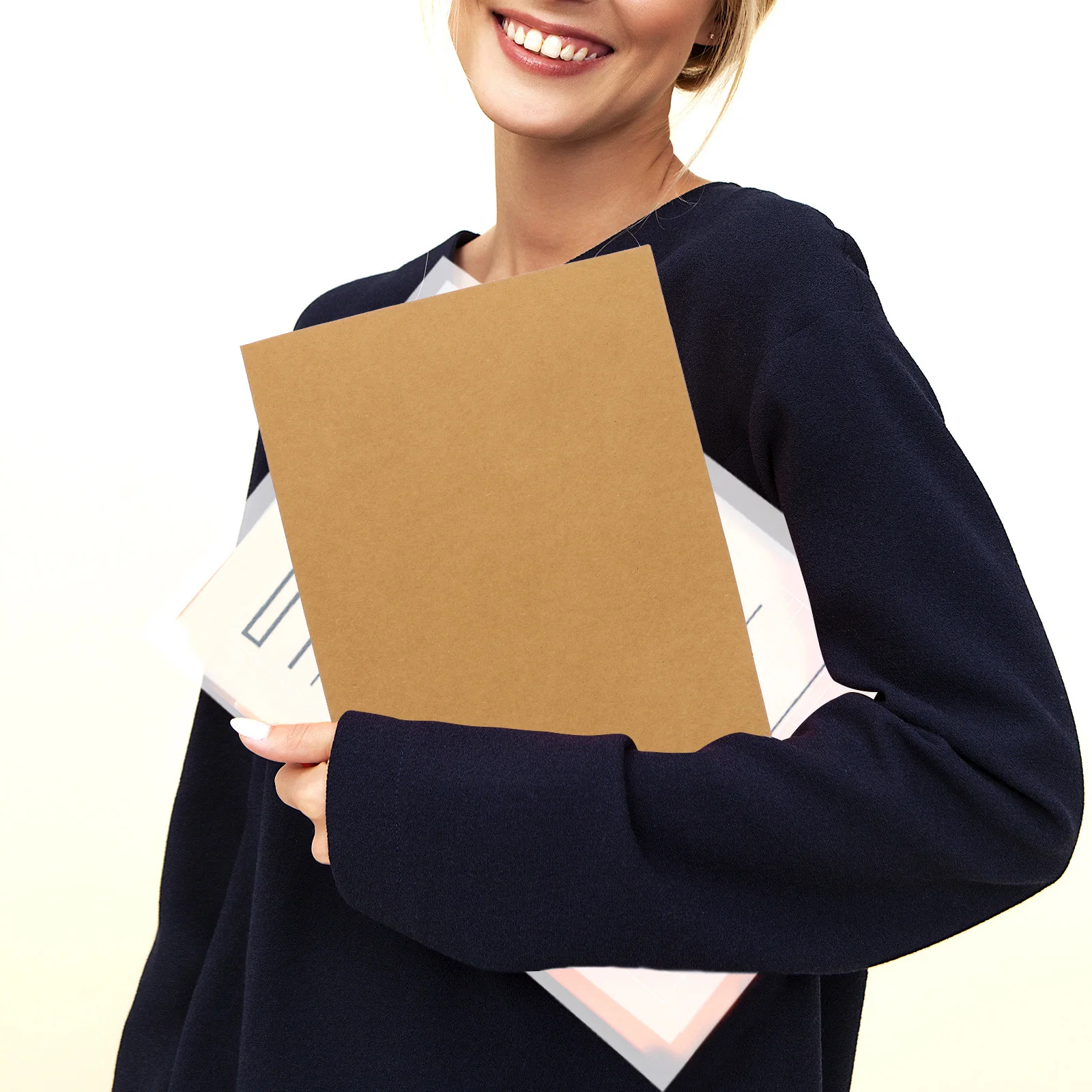 

20pcs File Folders Kraft Paper Document ganizer Office Study A4 A5 Storage for Business Notes Recipes Receipts