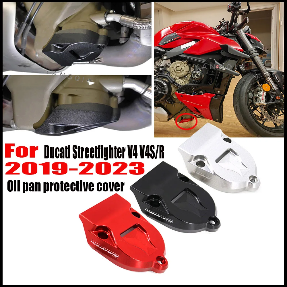 

New SUPERBIKE Panigale V4 / S /R 2019-2023 Motorcycle Accessories Oil Pan Protector Guard For Ducati Streetfighter V4 /S 2020 -