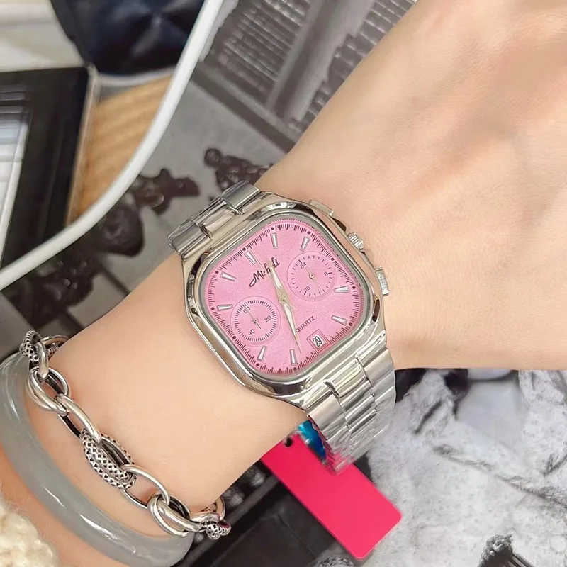 New square women's watch automatic steel belt personalized fashion trend gypsy waterproof quartz watch birthday gift