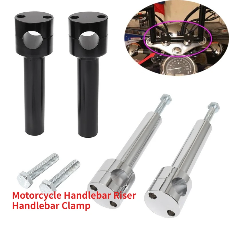 

Motorcycle Handlebar Riser Handlebar Clamp Riser Mount Riser For Cruiser Chopper Handlebar Riser 1 Inch 7/8 Inch Accessories