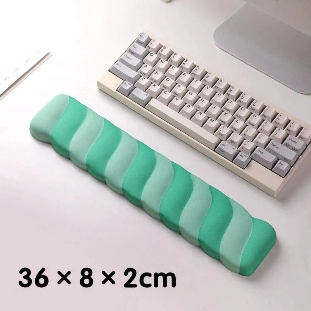 Lollipop Design Silicone Wrist Mouse Pad Large Size Memory Foam Keyboard Rest Non-Slip Desk Mat Ergonomic Keyboard Pad