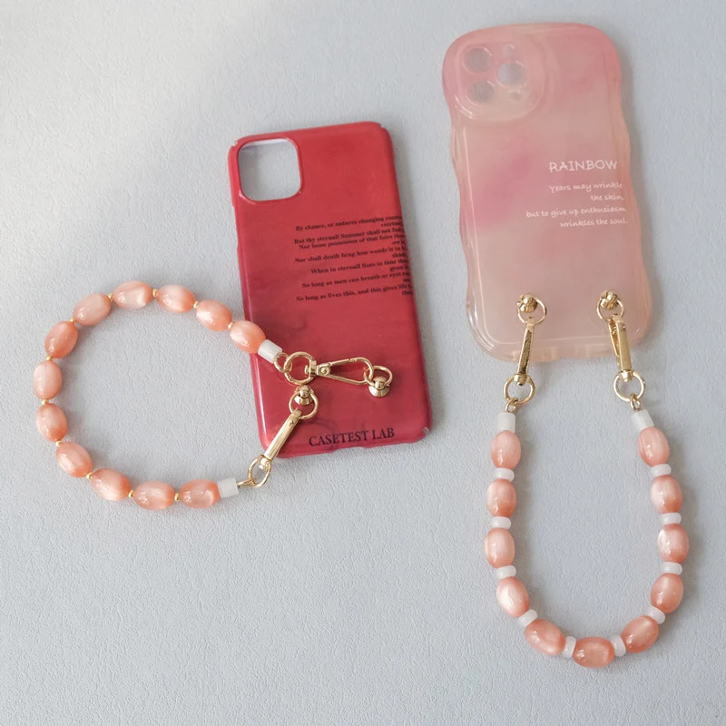 New Fashion Autumn Woman Bag Accessory Detachable Luxury Beaded Chains Cute Acrylic Strap Women Handbag Shoulder Handle Chain