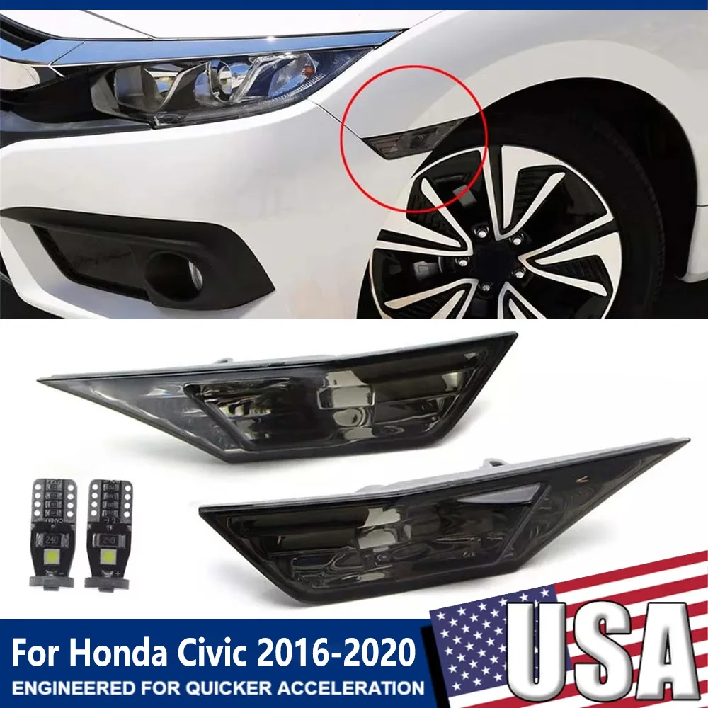 

Car Switchback LED Front Light For Honda Civic 2016 2017 2018 2019 2020 Side Marker Turn Signal Lamp 34350-TET-H01 34300-TET-H01