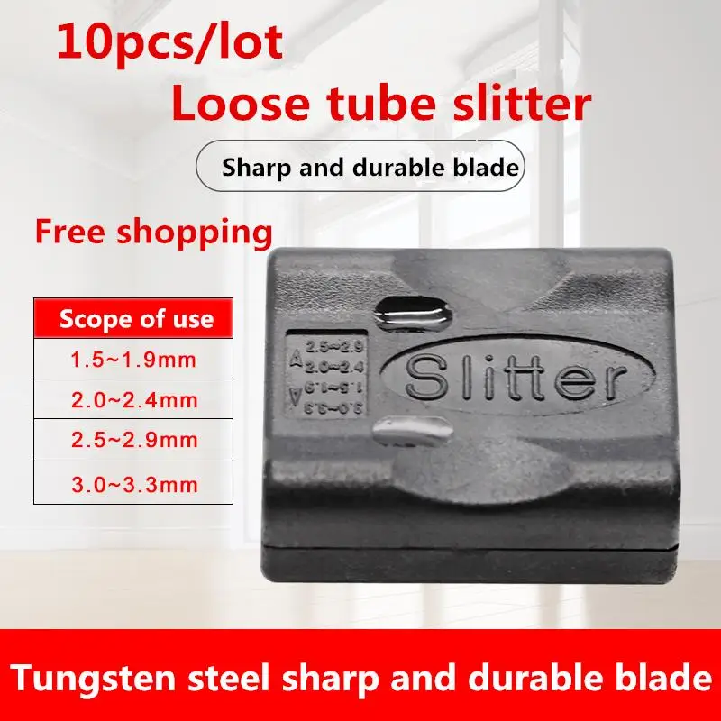 Tot 10 Stuks/Ftth Glasvezel Gereedschap Longitudinale Buffer Buis Stripper Kabel Jas Slitter Met Concurrerende Prijs