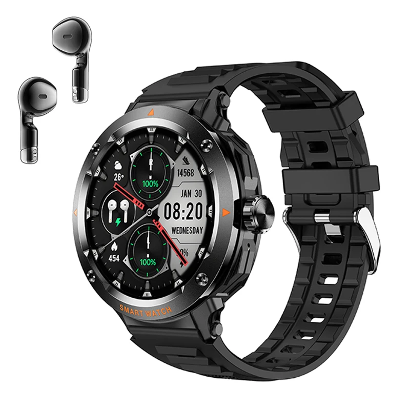 smart watch 2025 android   Smartwatch mit Kopfhörer 2-in-1 Bluetooth Anruf Musik Fitness Uhr Herren Gesundheitstracker