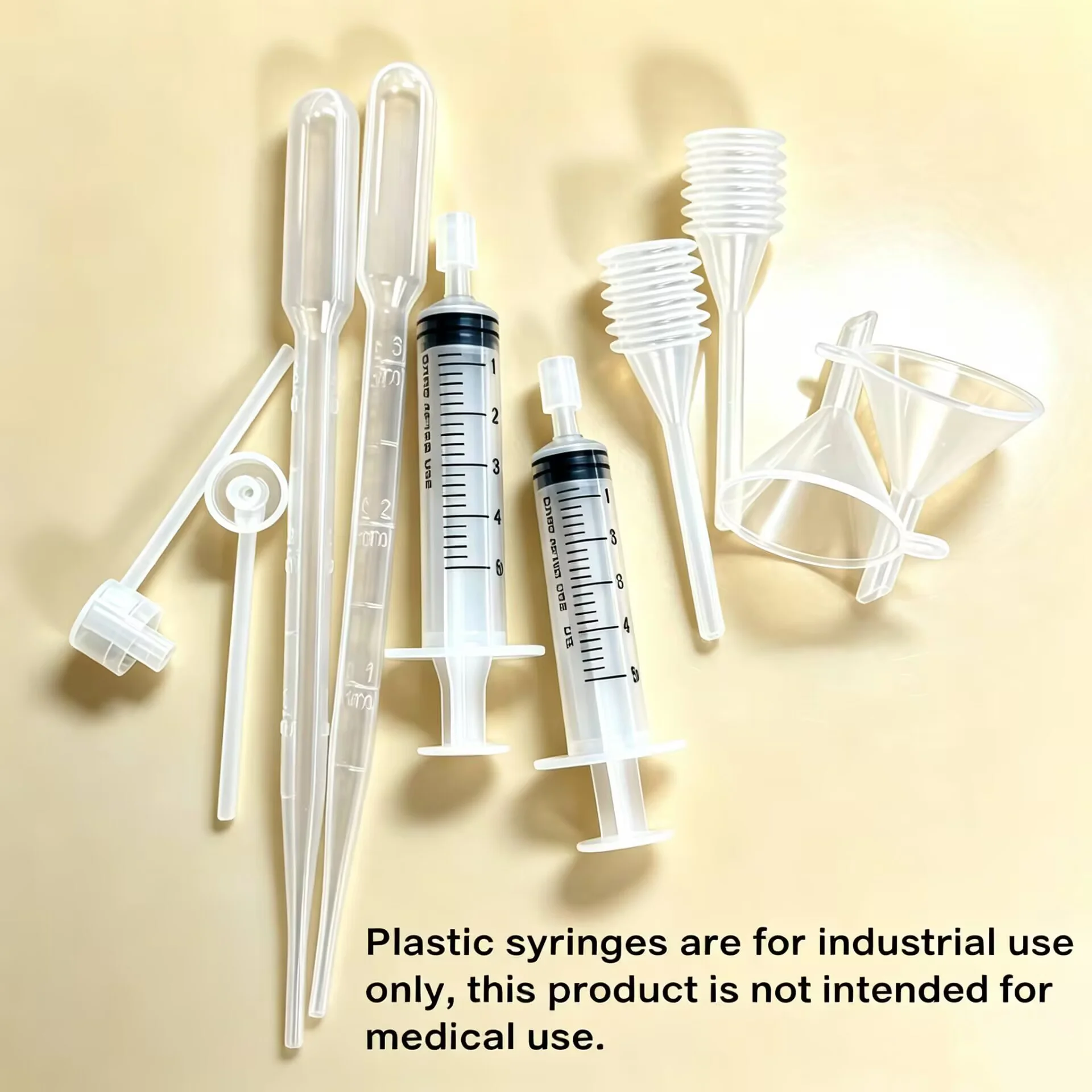 A set of 10 perfume refilling tools, including syringe extractors, funnels, funnels, droppers, spring-loaded droppers, and pump