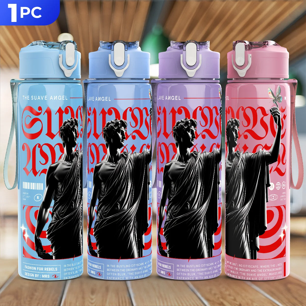 Jarra de 750 ml con Diseño de Anime, Apta para Lavavajillas, Antiderrames, Ligera, Regalo para el Día de Acción de Gracias y el Día de la Madre