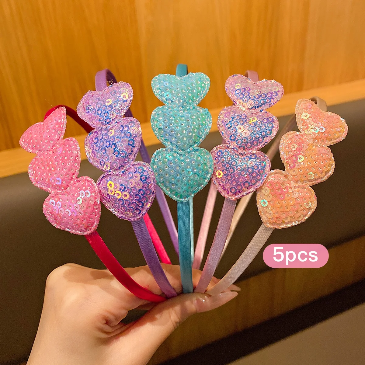 5 Love Hair Hoops Sweet Wind Śliczne spinki do włosów odpowiednie do codziennego użytku Akcesoria do włosów