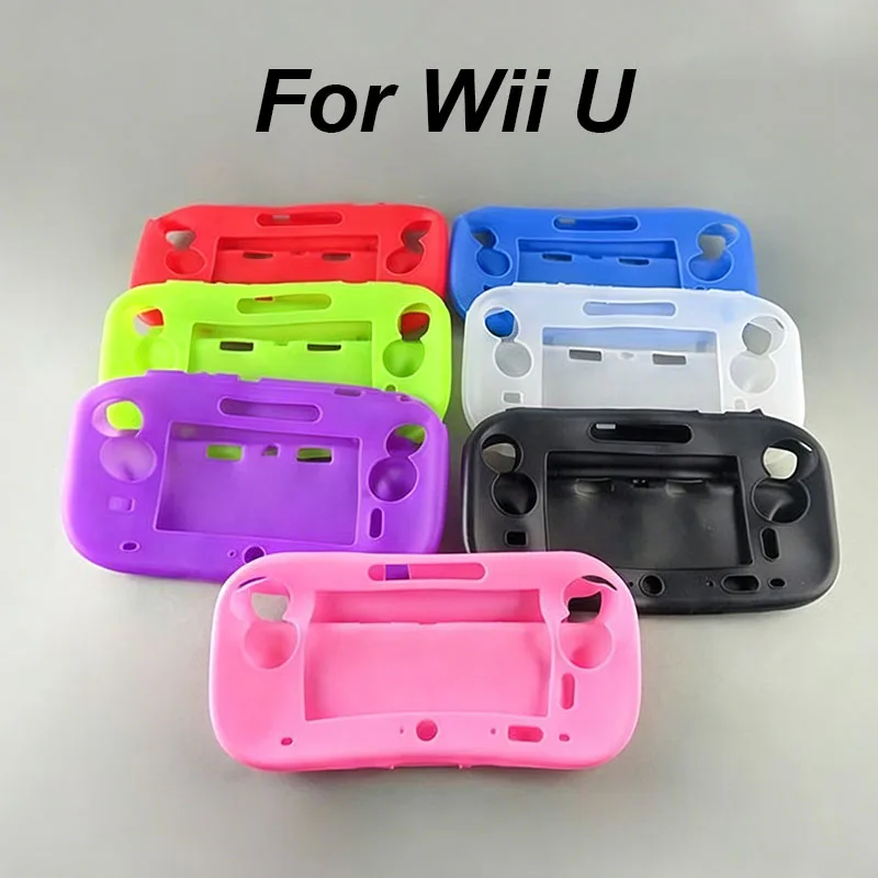 1 шт. Мягкий силиконовый защитный чехол для Wii U, гелевый чехол-накладка для контроллера Wii U, защитный чехол для геймпада.