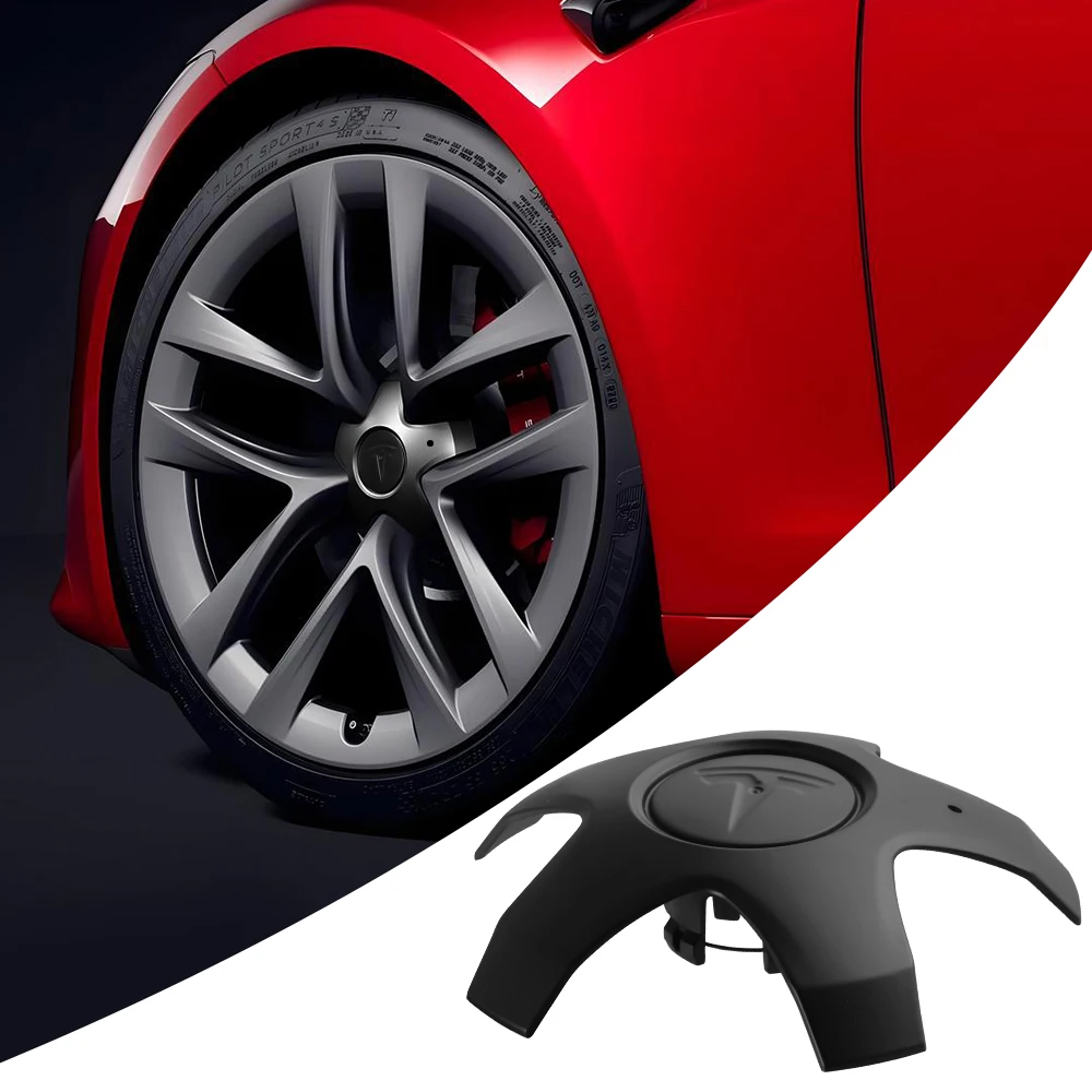 2016-2021 تسلا نموذج X 20 بوصة غطاء محور T-شكل شعار مركز يغطي السيارات عجلة Hubcap شارة اكسسوارات الديكور 1420238-00-A