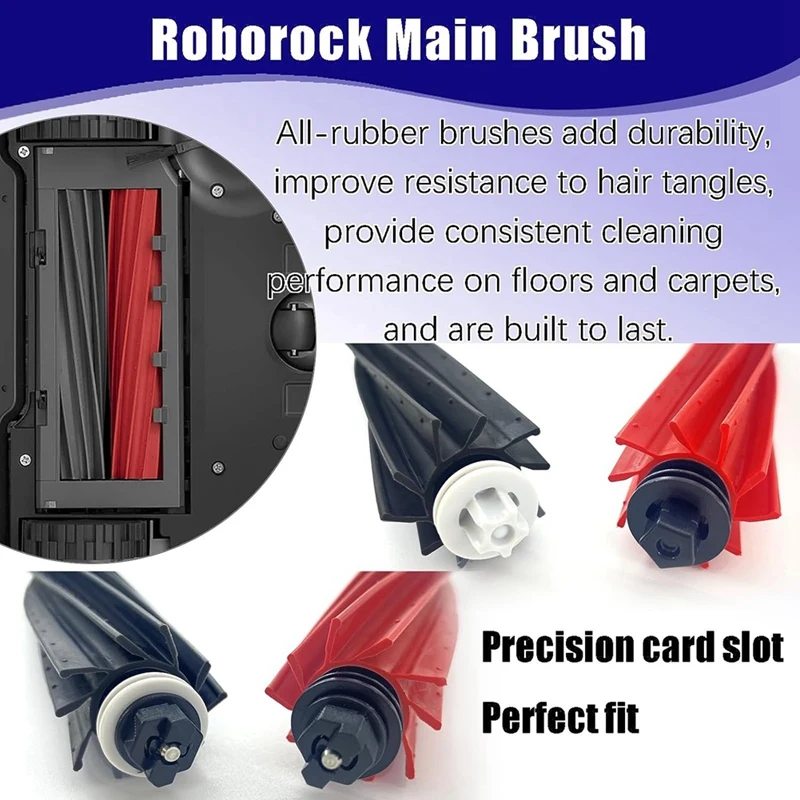 Pièces de rechange en plastique pour aspirateur robot Roborock, brosse latérale principale, filtre Hepa, S8, S8 +, Pro, Ultra, S8 Plus, comme indiqué