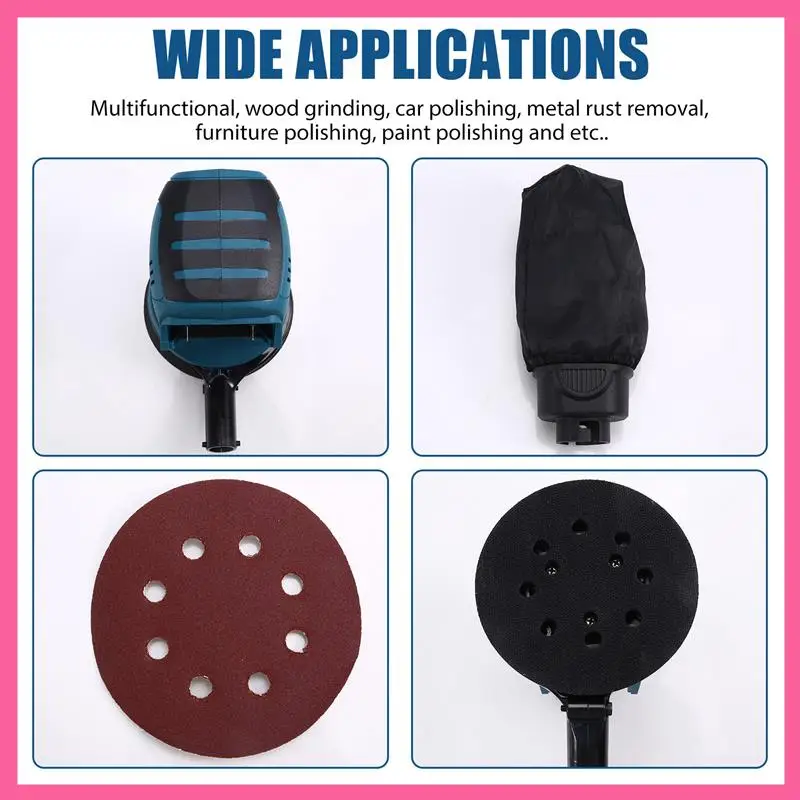 

ABNM For 18V Battery Cordless Polishing Machine 125Mm Wood Grinder Metal Car Waxing Polishing Machine Wood Grinder