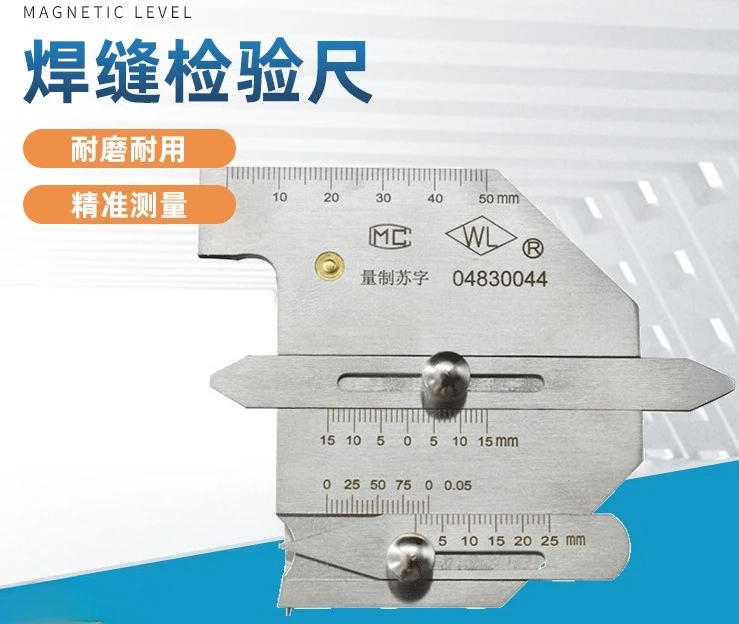 

Welding Inspection Ruler HJC30 40 60 Weld Gauge Bevel Foot Measuring