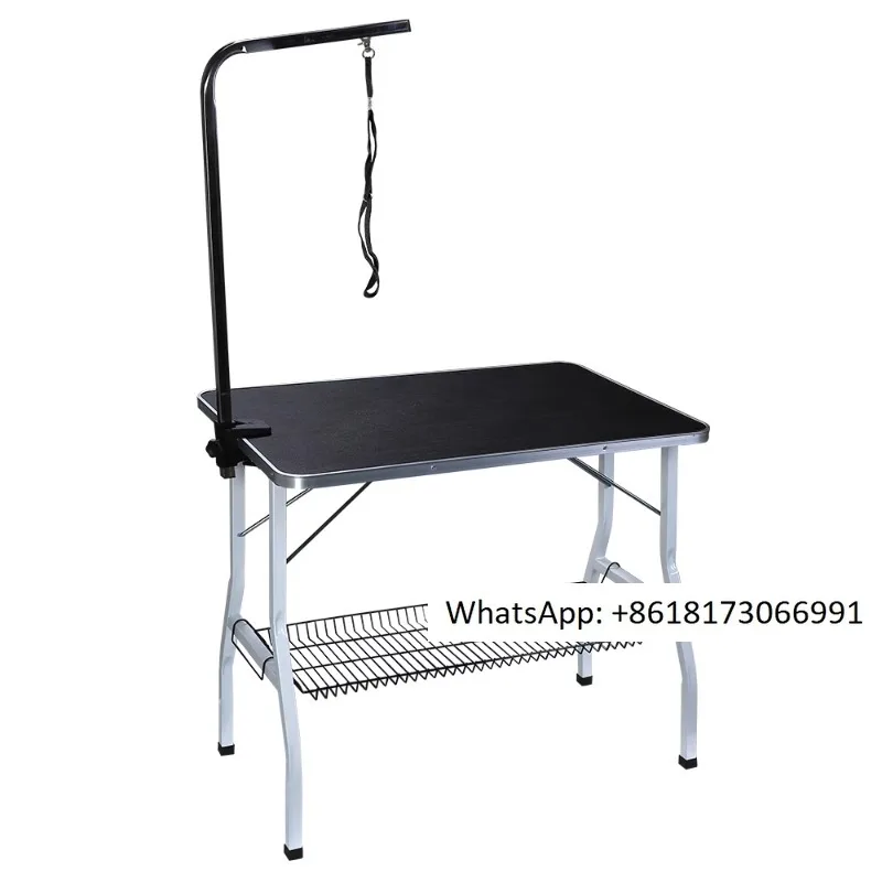 Pet grooming table, dog grooming table, large dog bathing and hair blowing folding table, cat trimming portable table