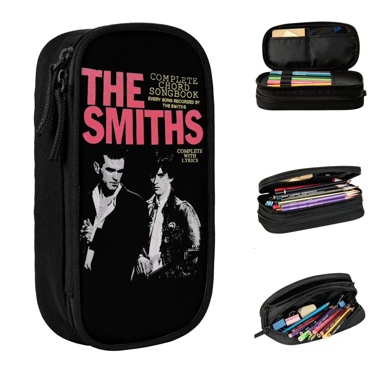 

Tracks The Smiths The Queen Is Dead Pencil Case New Pen Holder Bags Student Big Capacity School Supplies Gifts Pencil Pouch