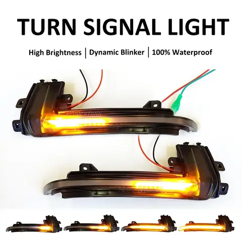 2Pcs Mirror Indicator Turn Signal Light For Audi A4 A5 B8 B8.5 A3 8P Q3 A6 C6 4F S6 SQ3 A8 D3 8K RS3 RS4 S5 Dynamic Blinker