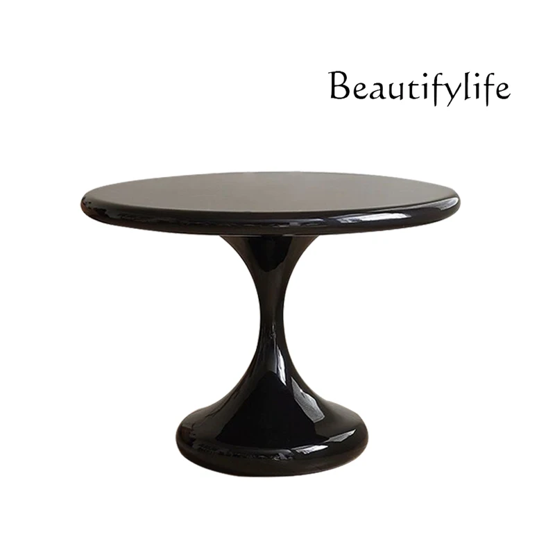 

Nordic Modern round Conference Table Small Apartment Household Dining Table Creative Designer Water Drop round Table