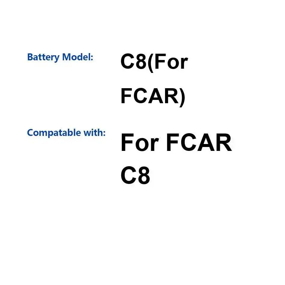 

Автомобильное диагностическое оборудование: аккумулятор для Fcar C8 с высокой совместимостью