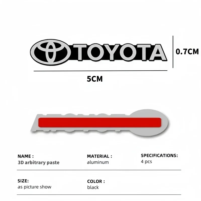 ملصق ستيريو شارة تزيين صوت السيارة لسيارة تويوتا شر كورولا كامري rav4 يارس هايلكس بريوس أفينسيس أوريس برادو فيرسو فورتشنر