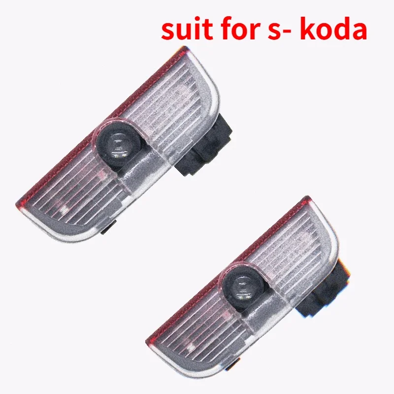 

2pcs HD Wired Welcome Lights Car Door Projector Logo Lamp for Octavia Octiva Rapid Fabia Superb KAMIQ Yeti Accessories