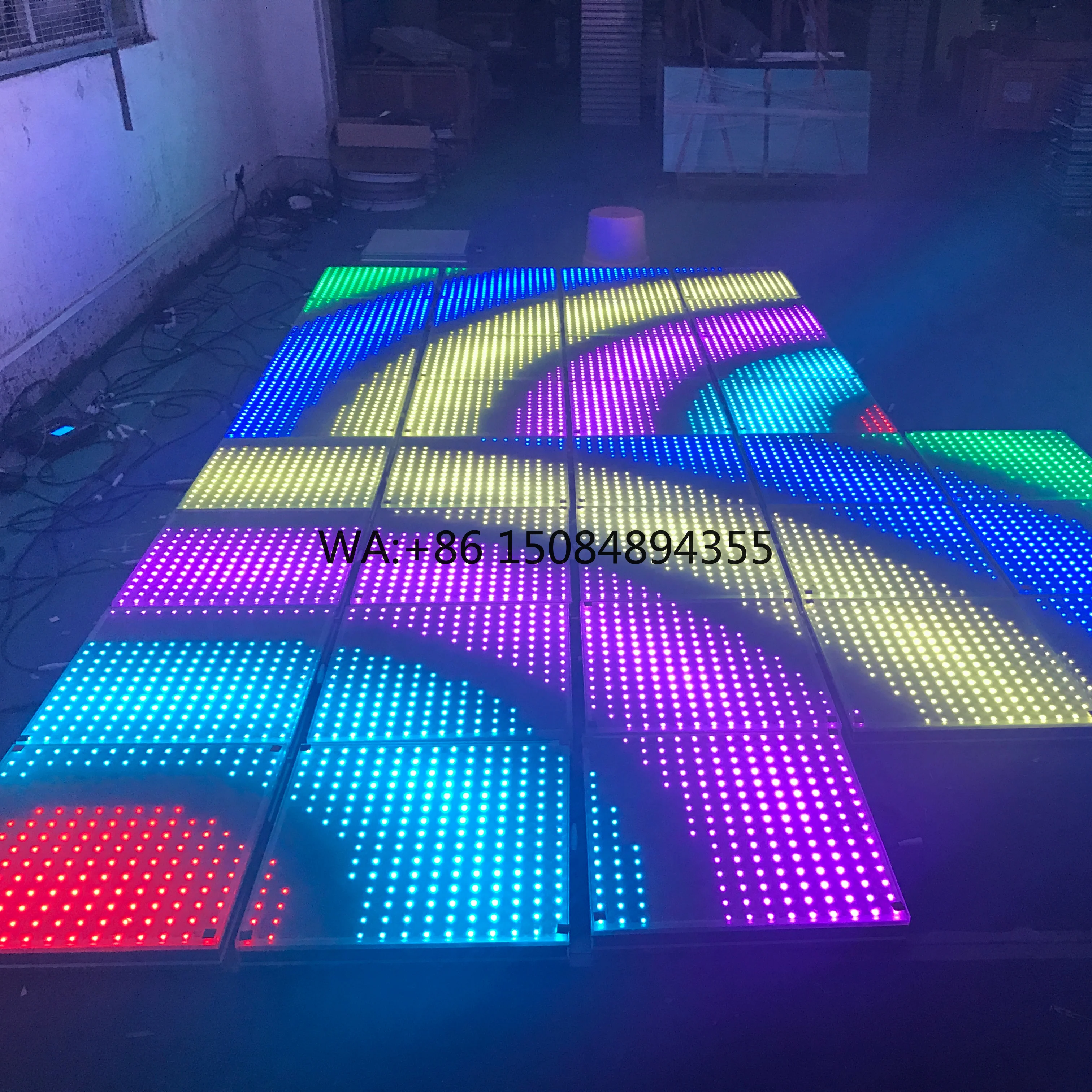 225 Pixel Led Flash Video Digital Effect Stage Light Dance Floor for Disco Wedding Events Party