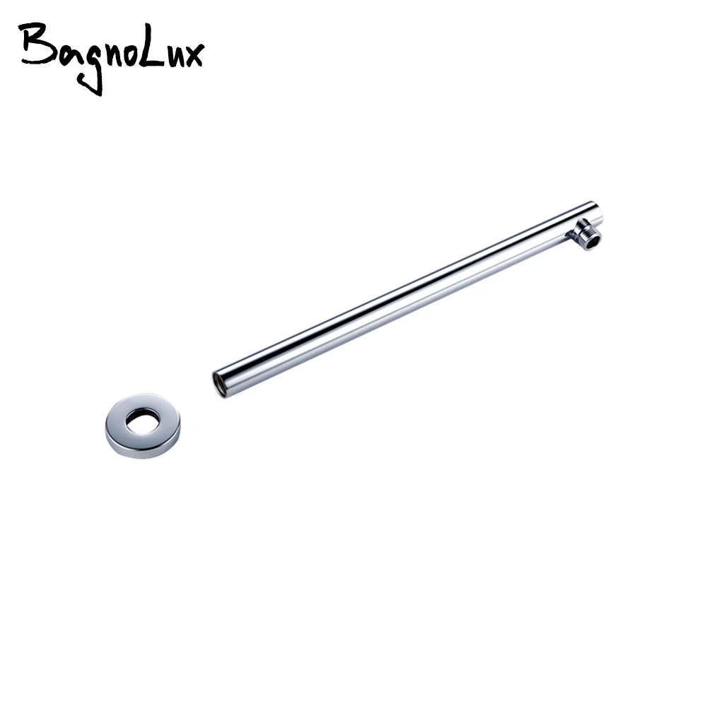 Female Extension Brass Matte Black Square Wall Mounted Shower Arm Extension For Shower Head Or Rose Bathroom Accessories