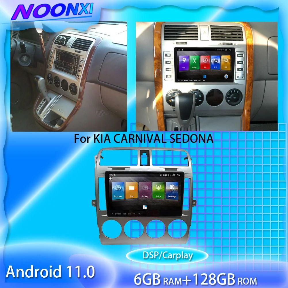 

For KIA Carnival Sedona 128G Android11.0 Car Radio Stereo Car Multimedia Player GPS Navigation Tape Recorder Auto Radio Head Uni