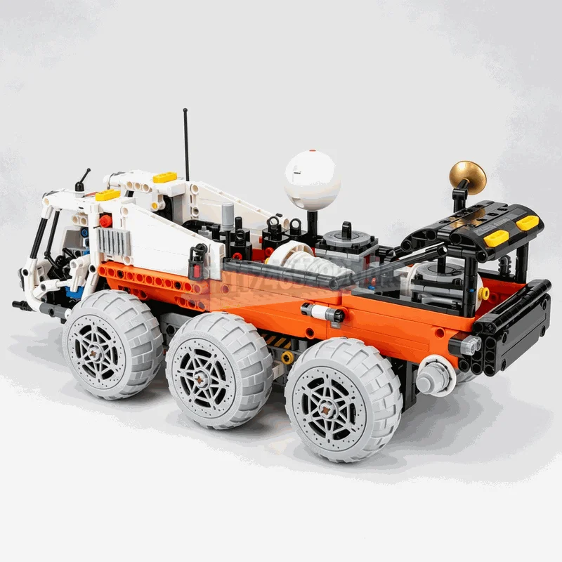NEW 1028Parts Sci-Fi Space Garbage Truck MOC Building Blocks DIY Assembly Creative Vehicle Model Toy Technical Education Gifts