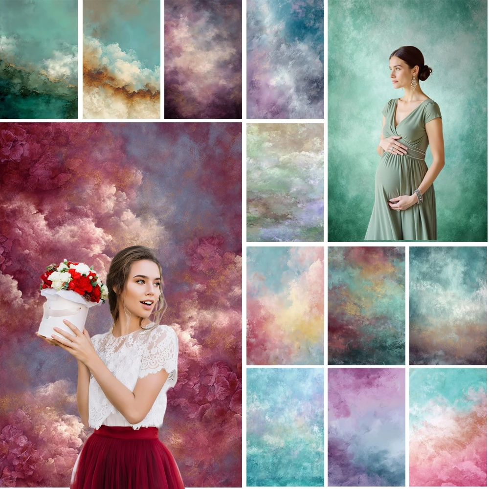 

MOON.QG Abstract Texture Backgrounds For Photographs Gradient Cloud Backdrop Party Decorations Photobooth Photozone Wallpaper