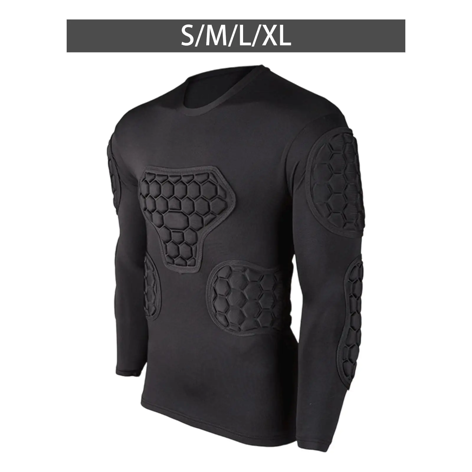 Camisa de armadura de portero acolchada de espuma EVA, traje de entrenamiento versátil, Protector de costilla