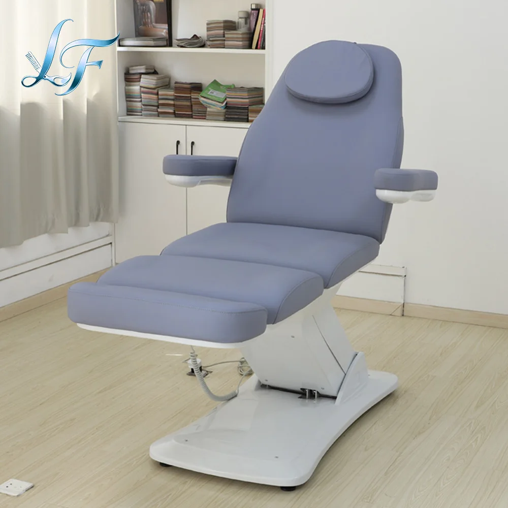 Modern Design Electric Lift Beauty Bed For Eyelash Facial Cosmetic Service Professional Salon Furniture