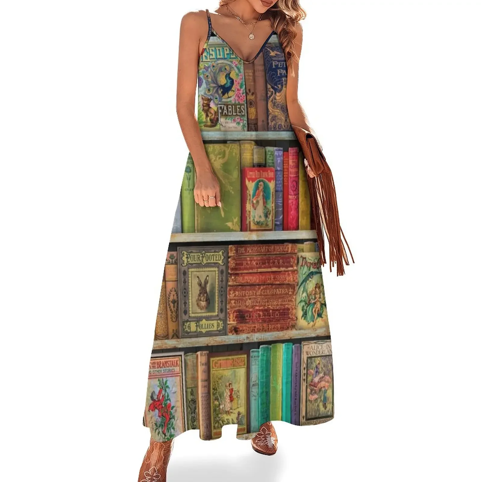 A Daydreamer's Book Shelf Sleeveless Dress ladies dresses for women 2025 Bride dresses