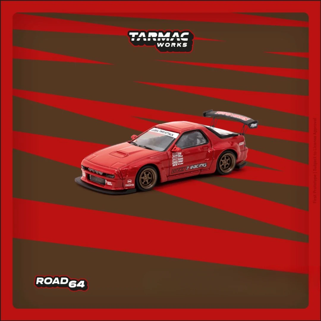 

Tarmac Works 1:64 Pandem RX-7 FC3S Red Model Car