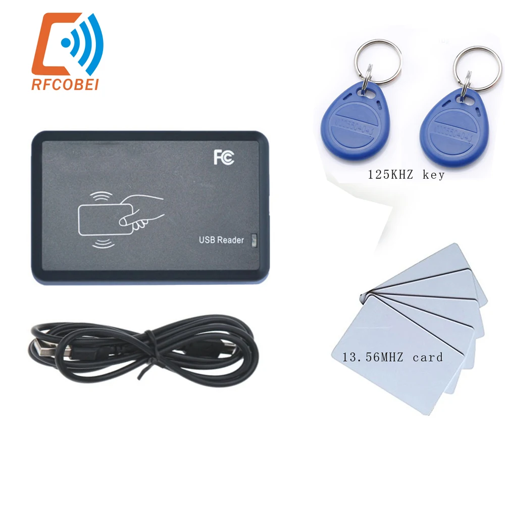 RFID Module Dual Frequency RFID Reader Wireless Module 5cm Reader Mode 13.56MHz 125KHz ISO14443A EM4100 For Arduino/Widnosw