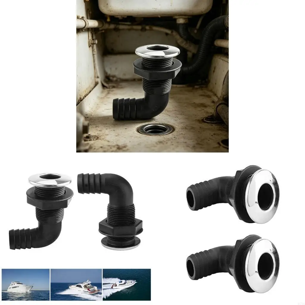 

Flexible ABS Boat Bilge Drain Outlet 3/4 Inch Nylon Elbow For Yacht Marine Use D7YA