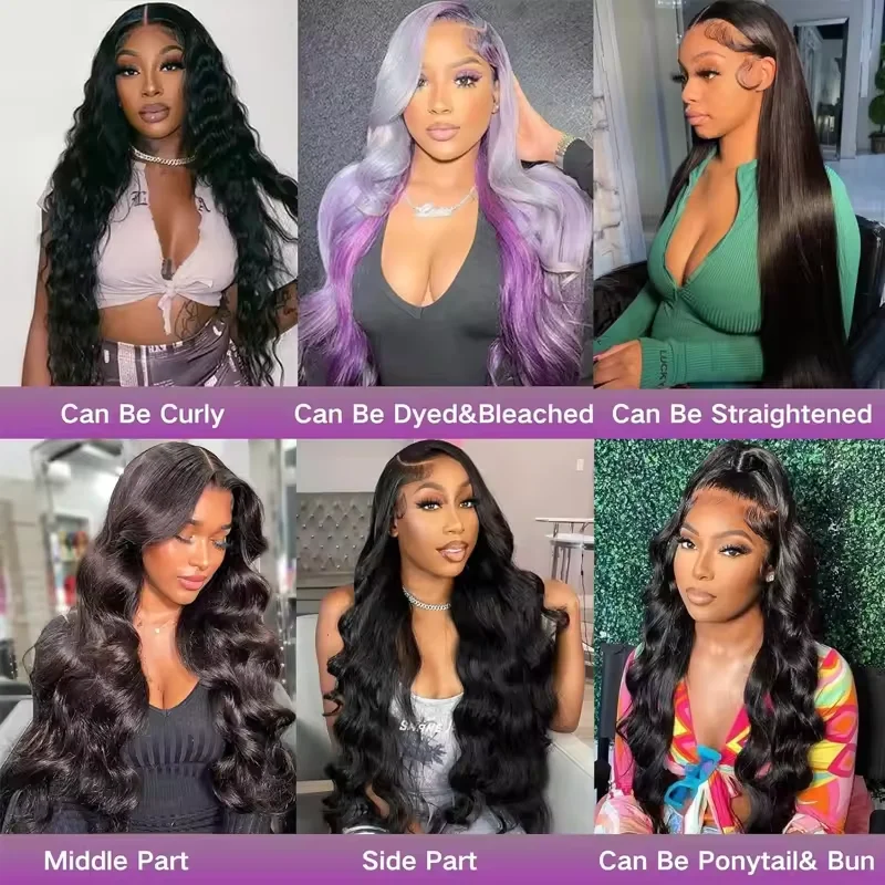220Density 30inch HD Human Hair Lace Frontal Wig Body Wave Human Hair Wigs 13x6Lace Front Wig Human Hair 100% Real Human Hair image 3