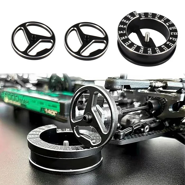 Axis Adjustment Ruler for 1/10 RC Car Repair Tool- RC Circle Droop Gauge Stroke Gauge Measuring Ruler Adjustment Set