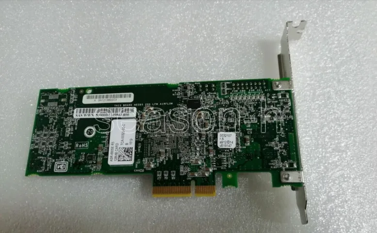 TopElec ASR -6805E SATA \ SAS RAID Controller card 8  ports  PCIe 128mb RAID 0 1