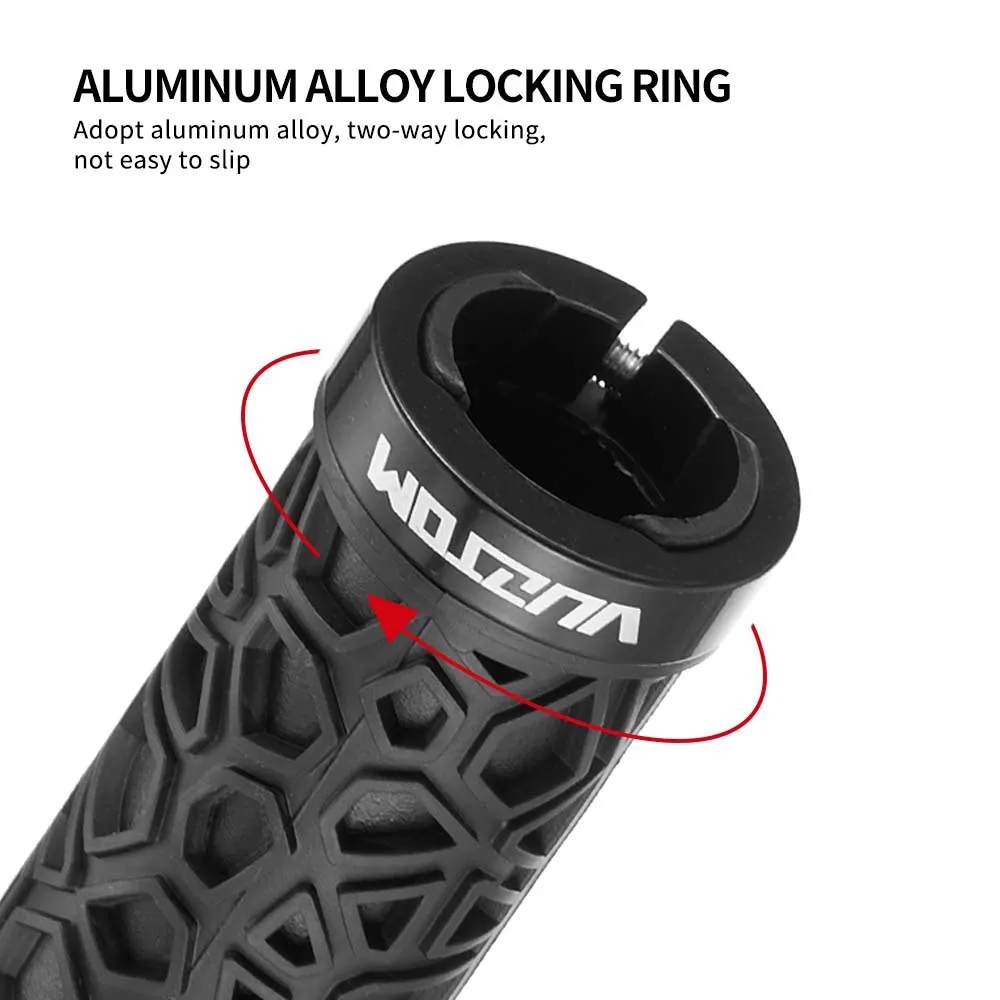 Chinese Style Bicycle Grips MTB Bike Handbar Grip Rubber Non-slip Bilateral Lock Cycling Bmx  Bikes Handlebar Grips