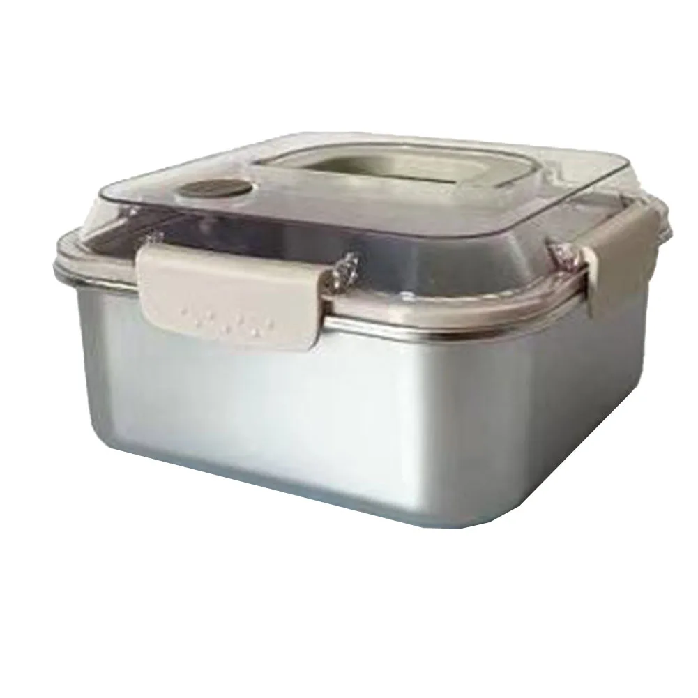 Heatable 304 Stainless Steel Insulated Lunch Box Large Capacity and Leakproof Design for Meal Prep and Storage