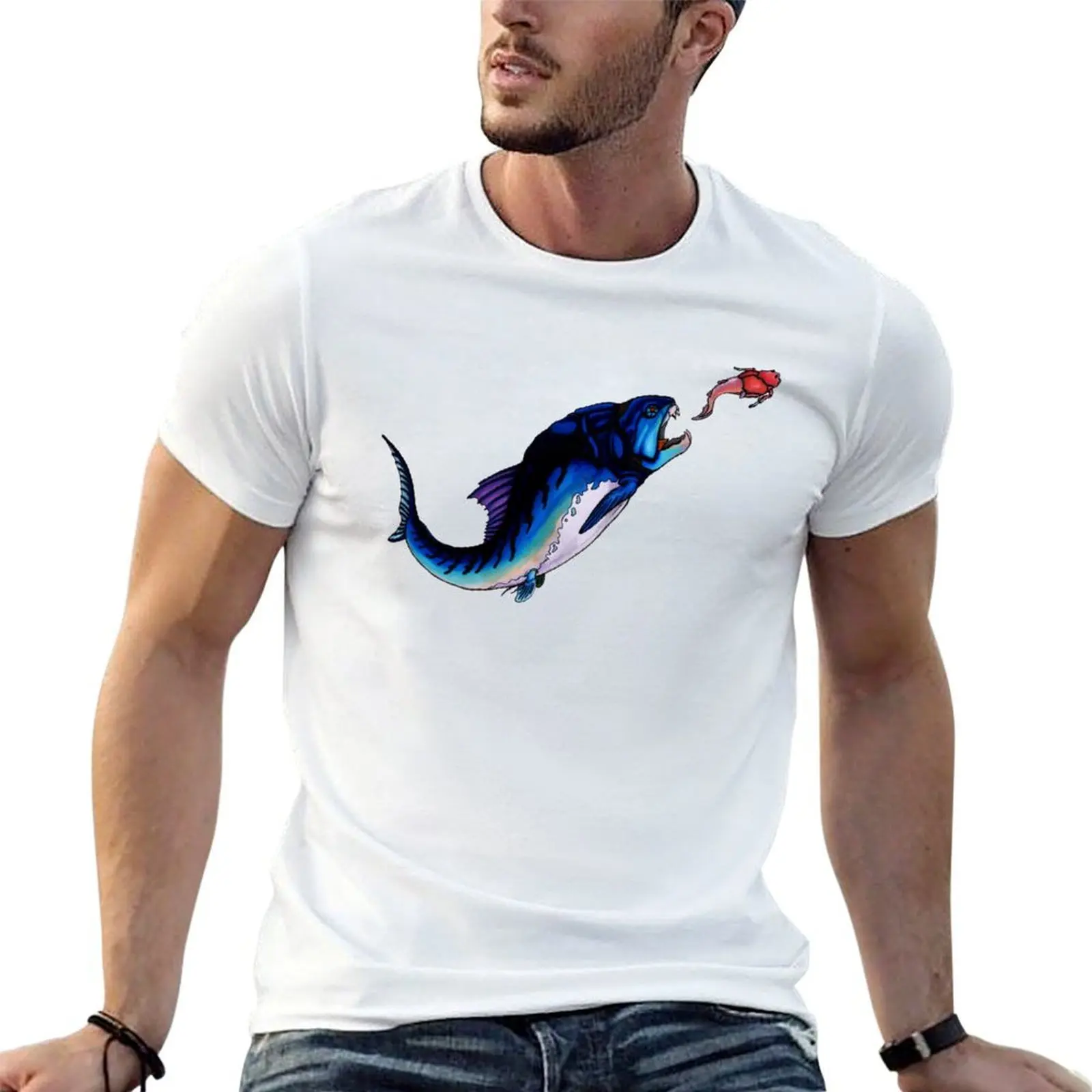 

Dunkleosteus T-Shirt t shirt for man 100 percent cotton man t shirt luxury funny t shirts cotton T-shirt