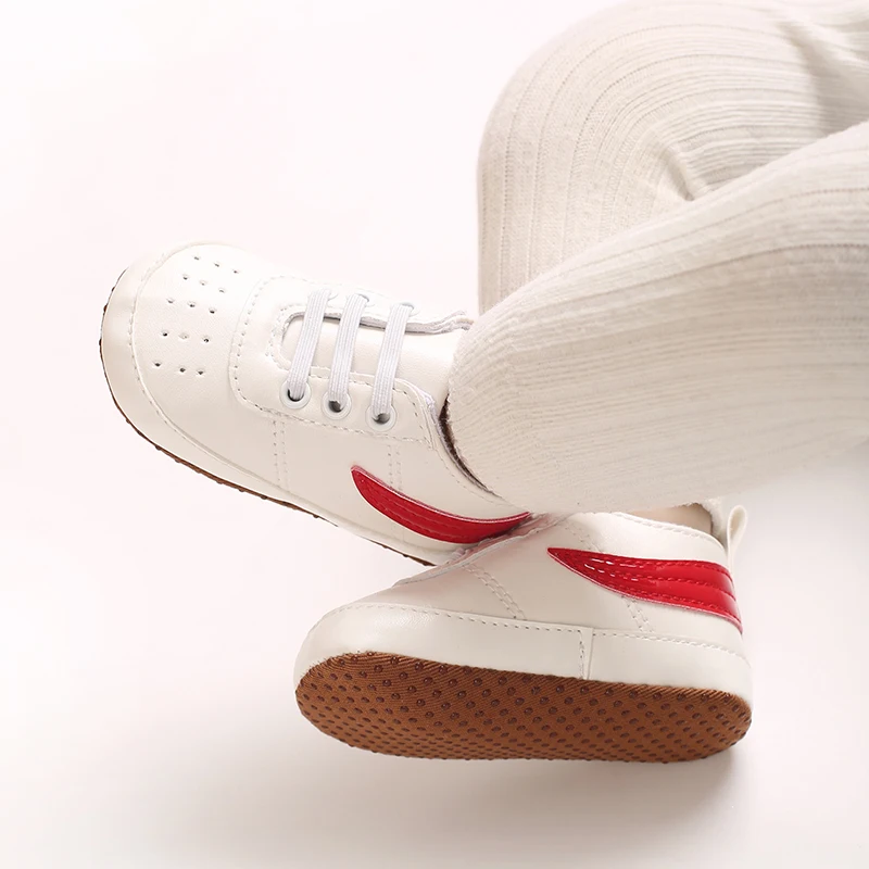 Baby-Sneaker mit weicher Sohle, Neugeborenen-Laufschuhe, rutschfeste PU-Leder-Freizeitschuhe für Kleinkinder von 0-18 Monaten, für Jungen und Mädchen. – Detail 12