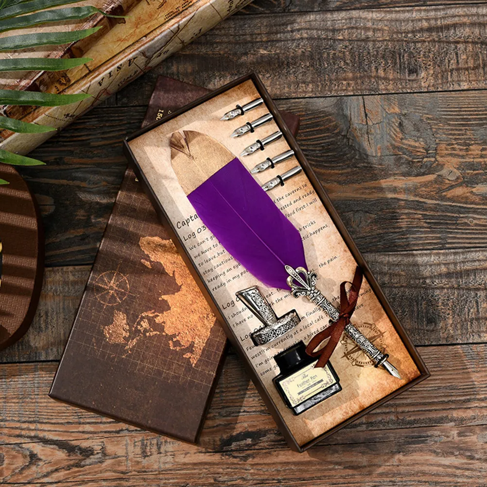 

Набор ретро-ручек с пером для каллиграфии: премиальная перьевая ручка для красивого почерка, каллиграфии, художественного письма, декоративные принадлежности