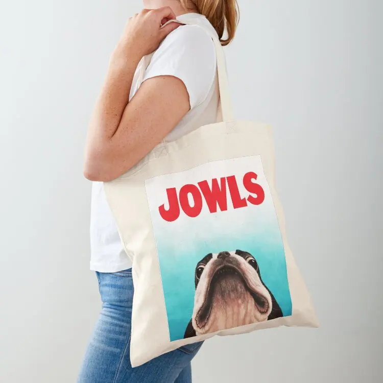 

Jowls Boston Terrier poster Tote Bag shopper bag woman shopping trolley bag Women's beach bags cloth woman