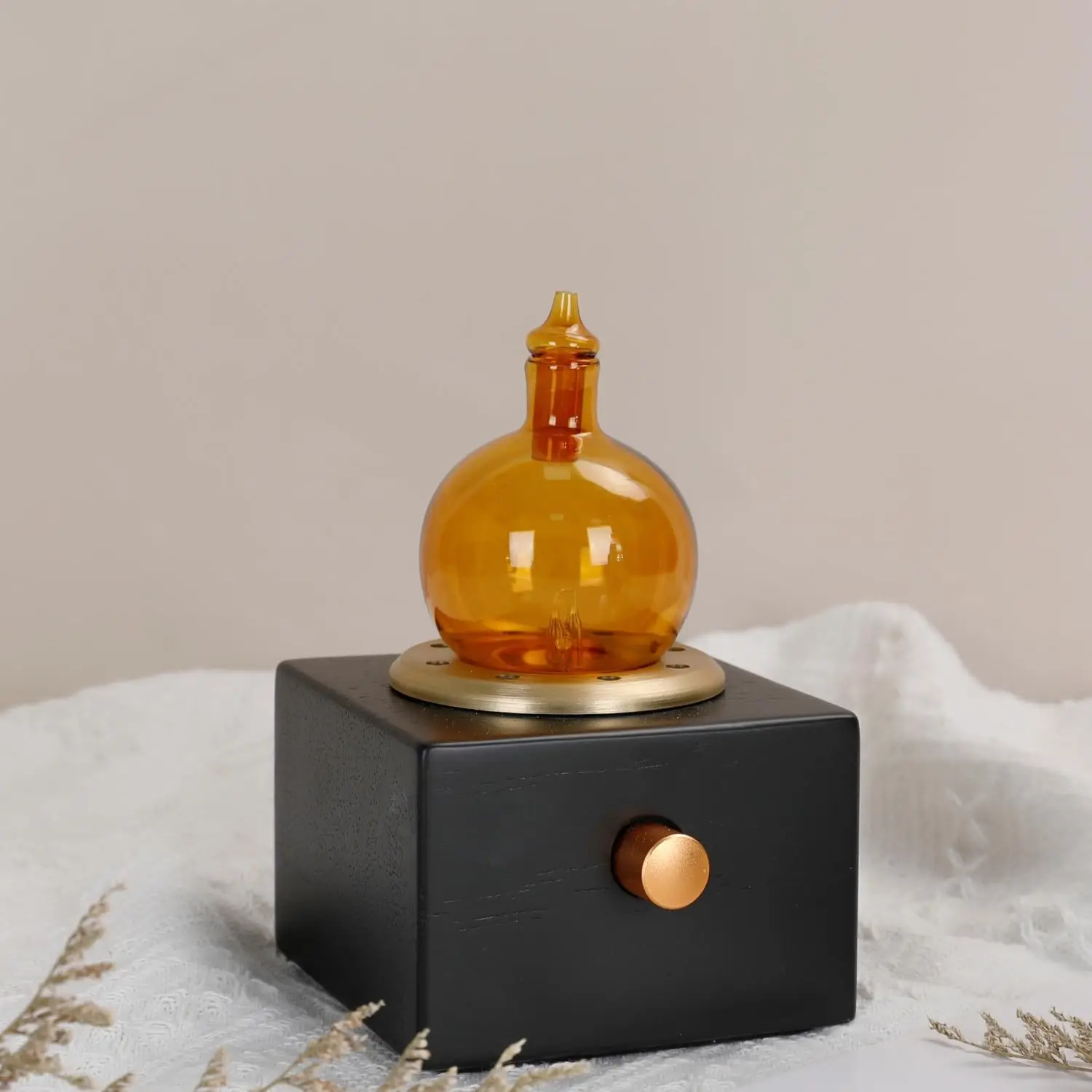 

2026 New Upgrade Cordless Aroma Oil Nebulizer - Waterless Diffuser For Essential Oil With Glass & Wood, Recharg