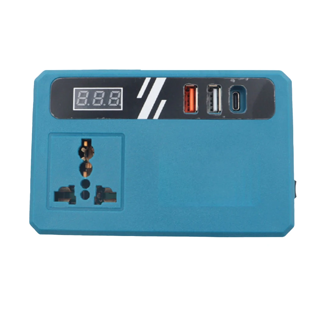 Intelligent Lithium Battery Inverter 110V with USB Charging and Real Time Current Display for For bl1830 Compatibility