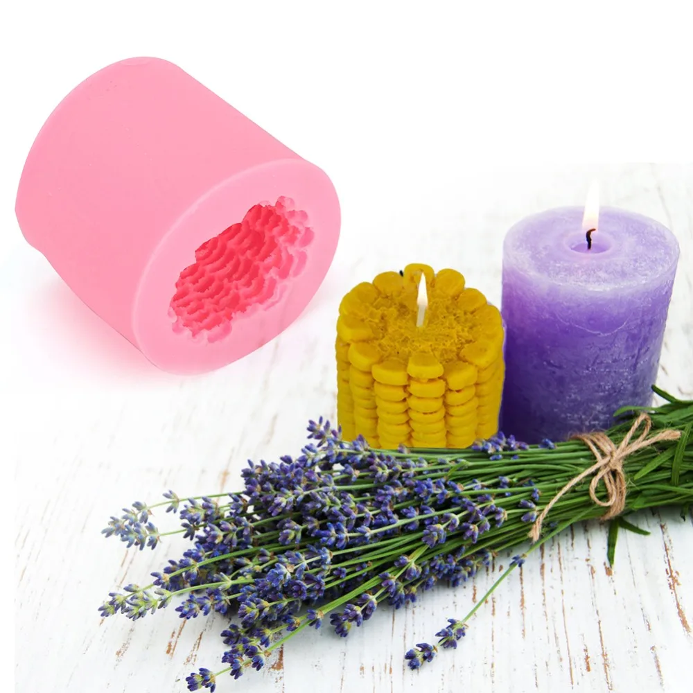 

Corn Corn Shape Silicone Mould Flexible Handmade Craft Cake Silicone Mould Fondant Mould Pink Chocolate Making Mould