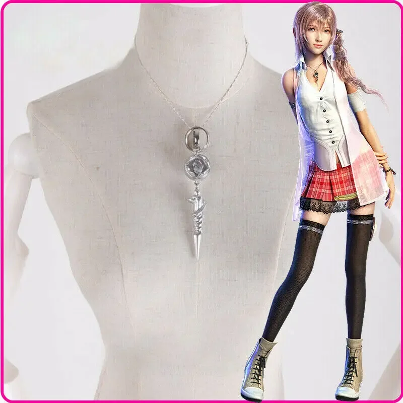 Final Fantasy XII FF13-2 handover Farron engagement necklace pendant couple lovers jewelry gifts resin necklaces cosplay props